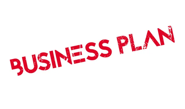 Businessplan mit Stempel — Stockvektor