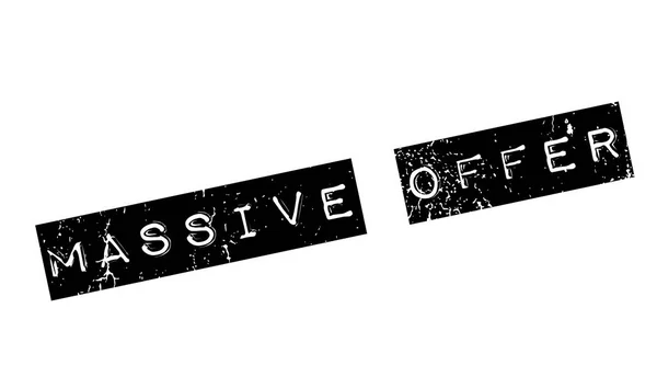 Massive Offer rubber stamp — Stock Vector