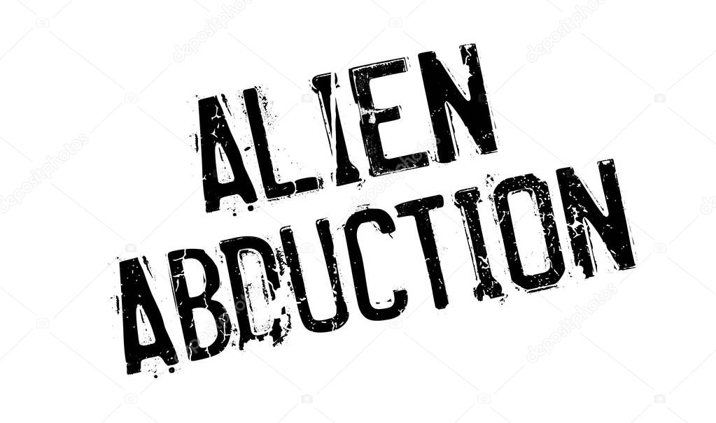 Alien Abduction rubber stamp