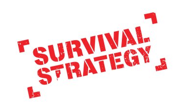 Survival Strategy rubber stamp clipart