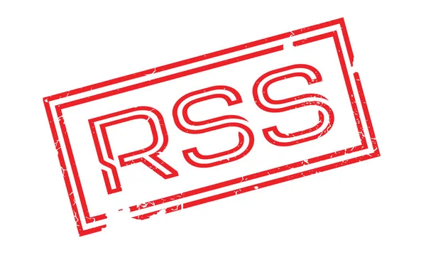 Резиновая марка Rss — стоковый вектор