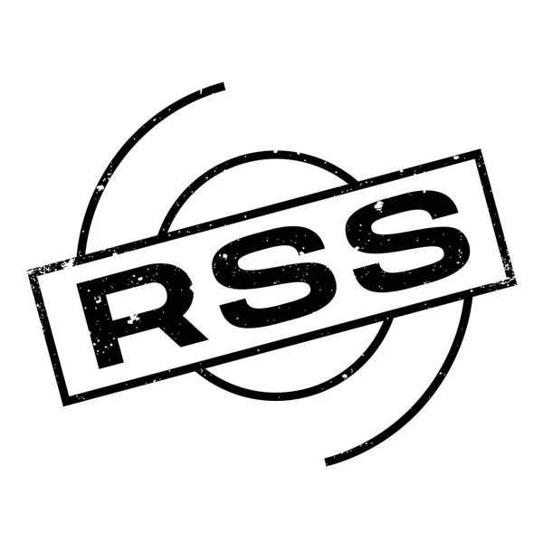 Резиновая марка Rss — стоковый вектор