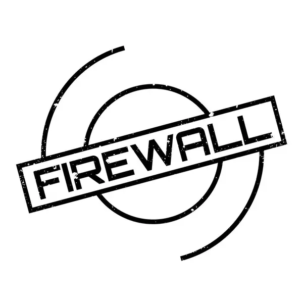 Firewall Rubberstempel — Stockvector