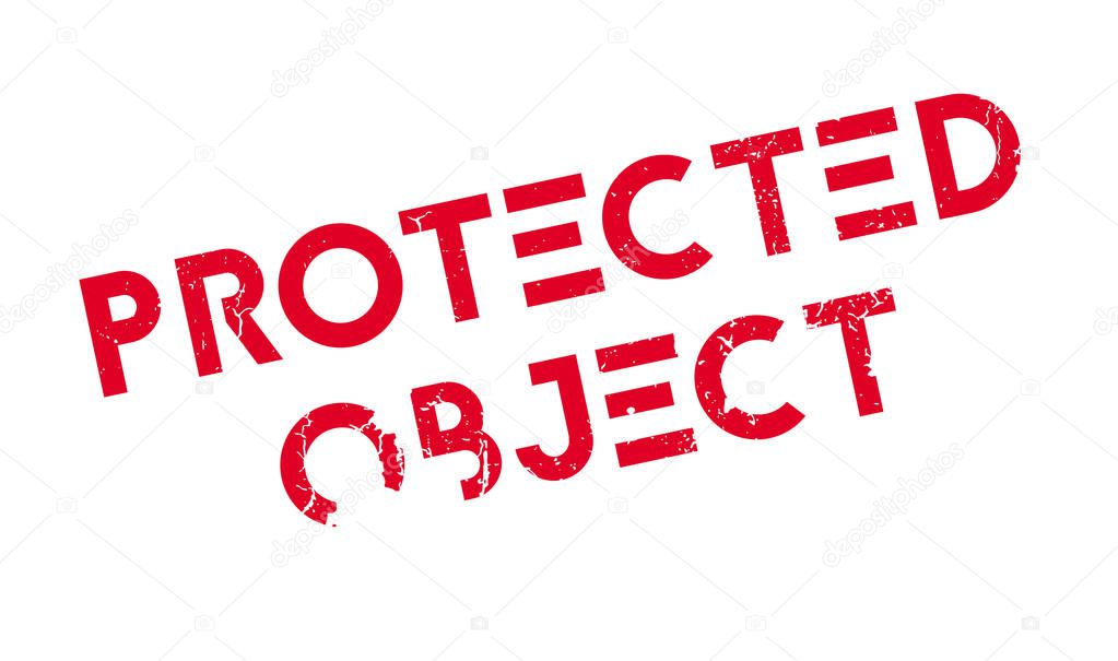 Protected Object rubber stamp