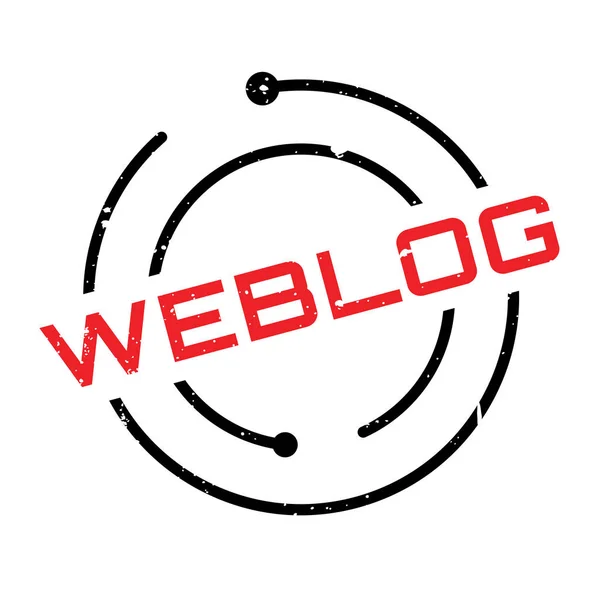 Weblog штамп — стоковий вектор