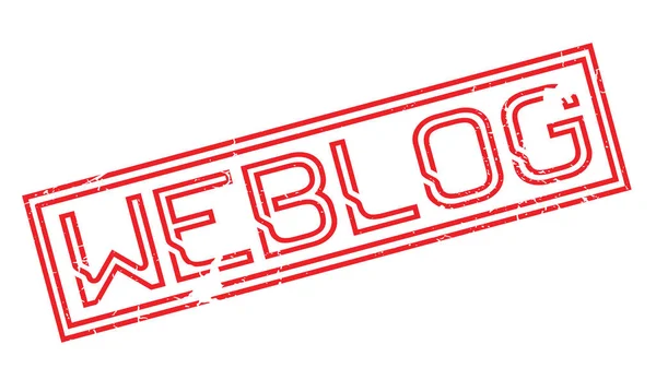 Weblog gummistämpel — Stock vektor