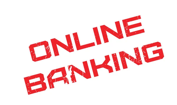 Online bankovnictví razítko — Stockový vektor