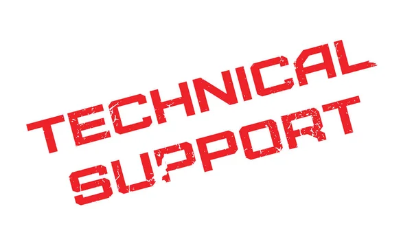 Soporte técnico sello de goma — Archivo Imágenes Vectoriales