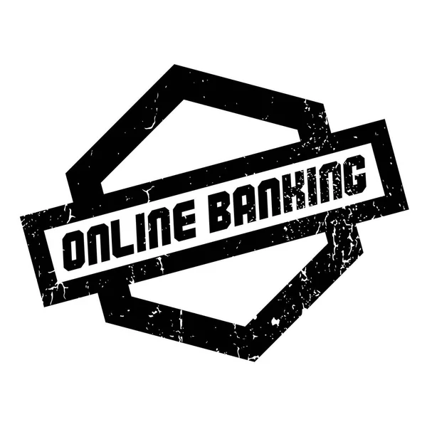 Online bankovnictví razítko — Stockový vektor