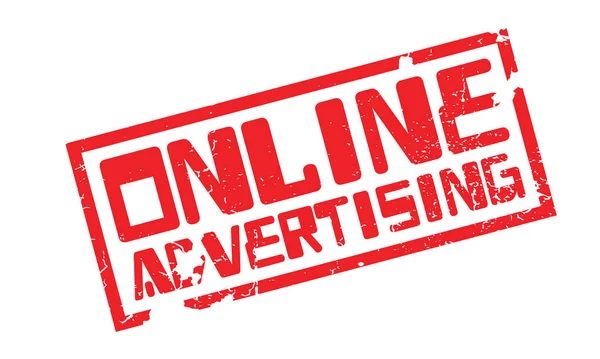 Online διαφήμιση καουτσούκ σφραγίδα — Διανυσματικό Αρχείο