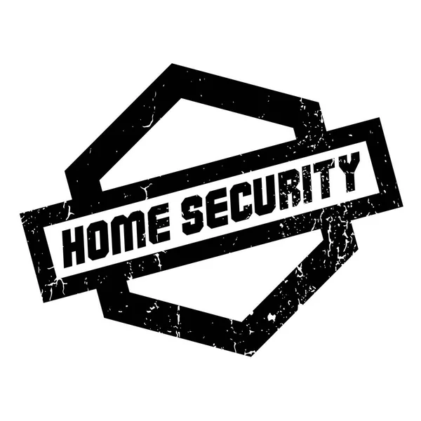 HOME SEGURIDAD Sello de goma — Vector de stock