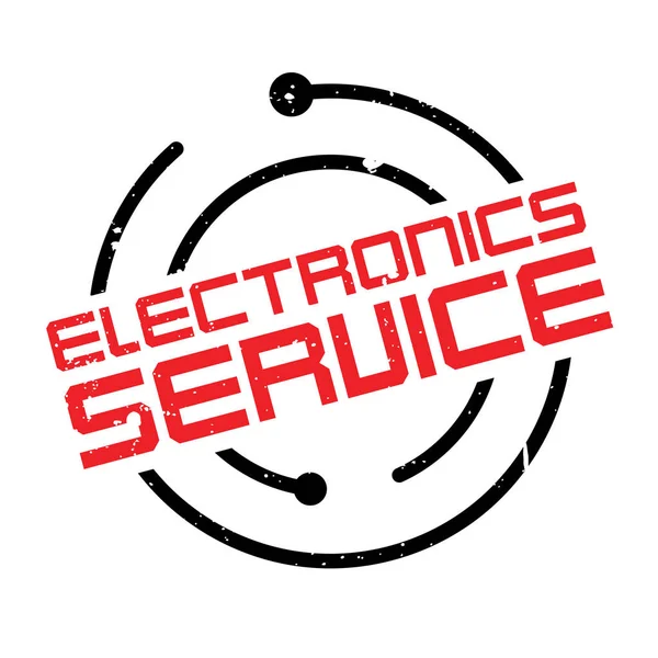 Elektronika usługi pieczątka — Wektor stockowy