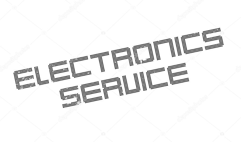 Electronics Service rubber stamp