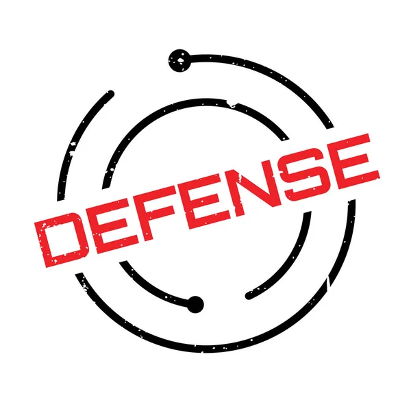 Sello de goma de defensa — Vector de stock