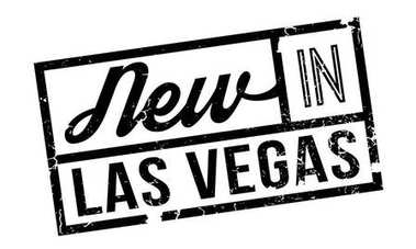 New In Las Vegas rubber stamp clipart