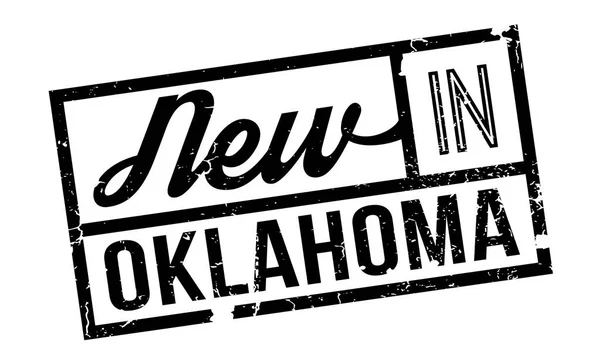 Nuevo en Oklahoma sello de goma — Vector de stock