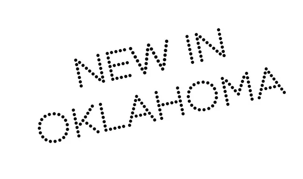 Nuevo en Oklahoma sello de goma — Vector de stock