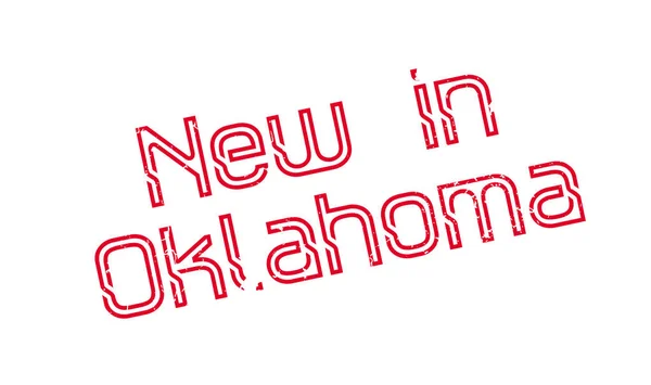 Nuevo en Oklahoma sello de goma — Vector de stock