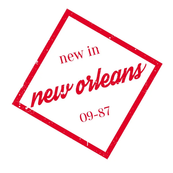 Nuevo En Nueva Orleans sello de goma — Vector de stock