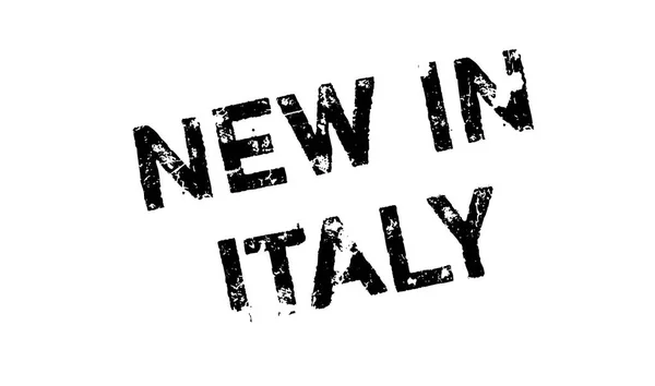 Nuevo en Italia sello de goma — Vector de stock