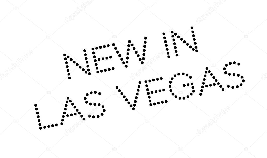New In Las Vegas rubber stamp