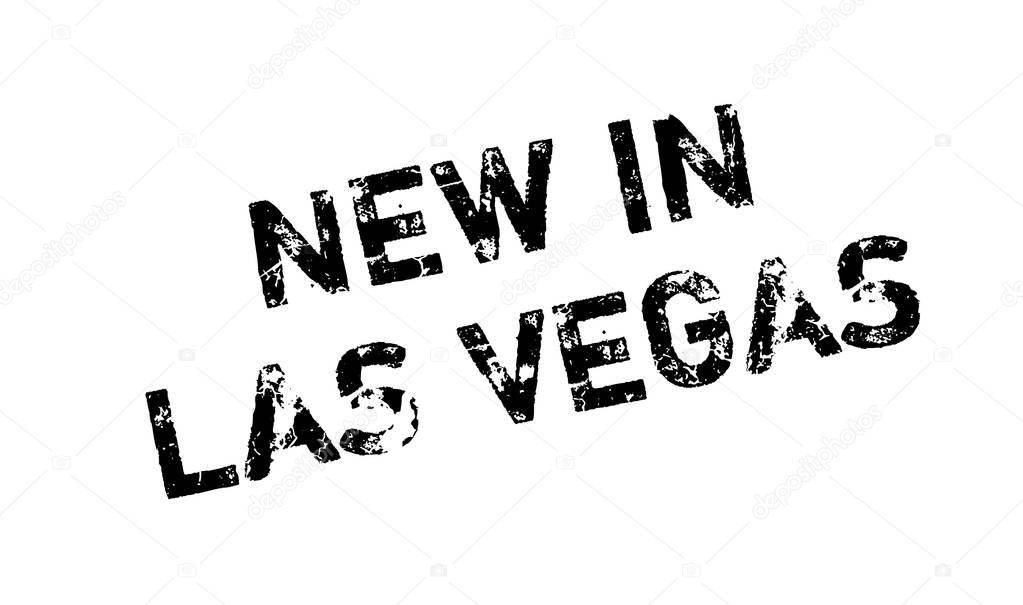 New In Las Vegas rubber stamp
