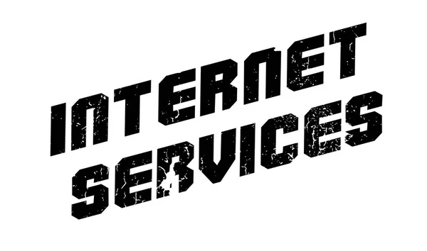 SERVICES INTERNET Timbre caoutchouc — Image vectorielle