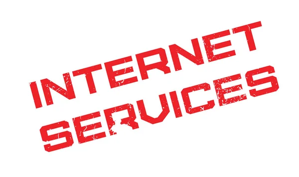 Internet Services Rubberstempel — Stockvector