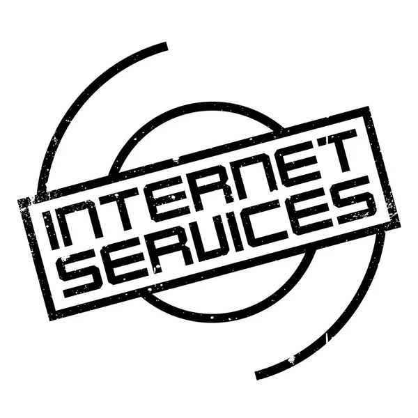 Internetdienste mit Stempel — Stockvektor