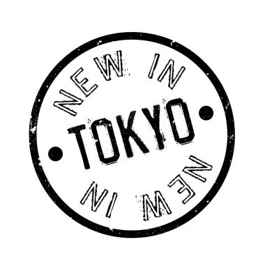 New In Tokyo rubber stamp clipart