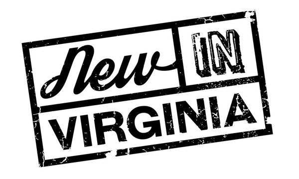 New In Virginia rubber stamp