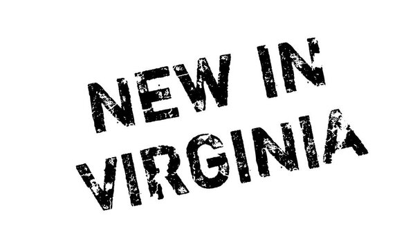 New In Virginia rubber stamp