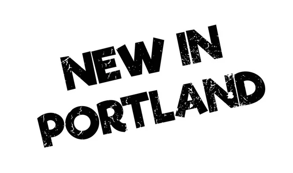 Nuevo En Portland sello de goma — Vector de stock