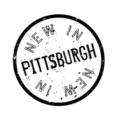 New In Pittsburgh rubber stamp clipart