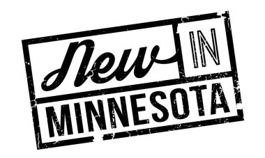 New In Minnesota rubber stamp clipart