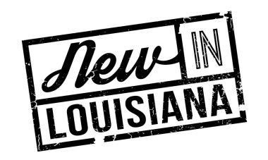 New In Louisiana rubber stamp clipart