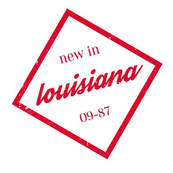Novo no selo de borracha da Louisiana —  Vetores de Stock