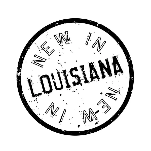 Nuevo en Louisiana sello de goma — Vector de stock