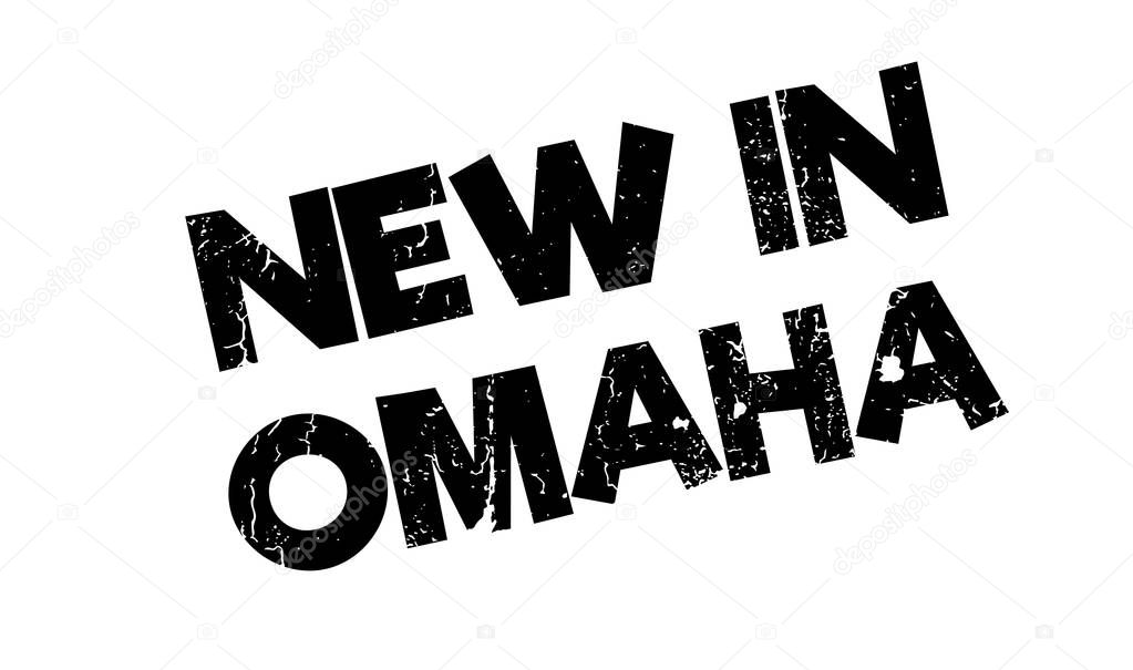New In Omaha rubber stamp