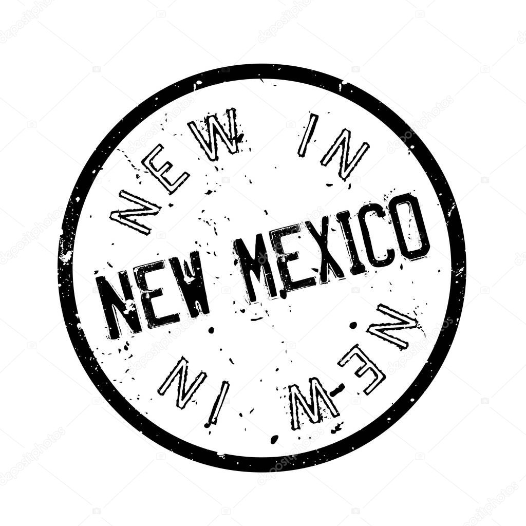 New In New Mexico rubber stamp
