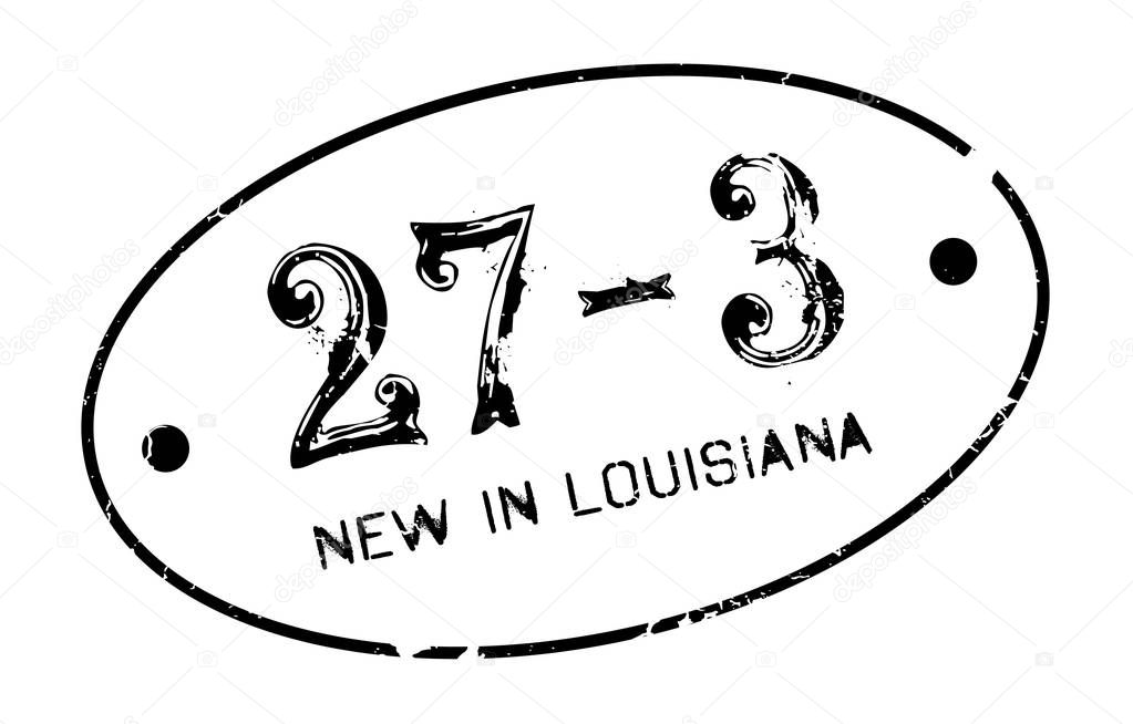 New In Louisiana rubber stamp