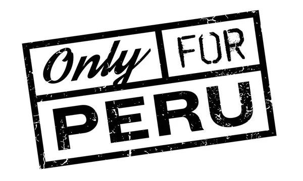 Solo para sello de goma Perú — Vector de stock