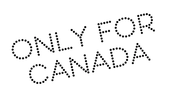 Solo para sello de goma de Canadá — Vector de stock