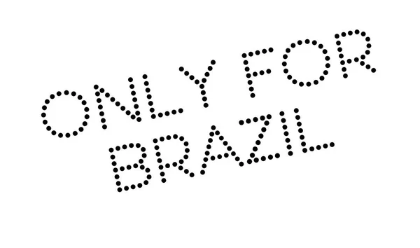 Solo per il Brasile timbro di gomma — Vettoriale Stock