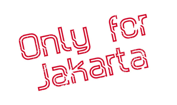 Only For Jakarta rubber stamp — Stock Vector