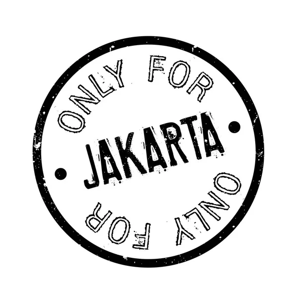 Only For Jakarta rubber stamp — Stock Vector