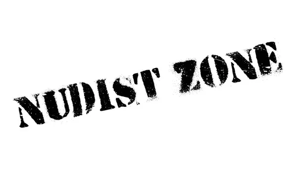 Nudist Zone rubber stamp — Stock Vector