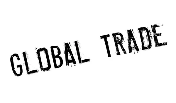 Timbro di gomma Global Trade — Vettoriale Stock