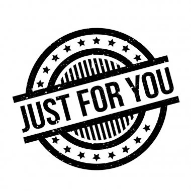 Just For You rubber stamp clipart
