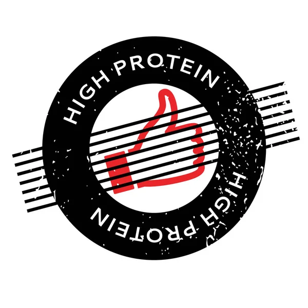 Sello de goma de alta proteína — Vector de stock